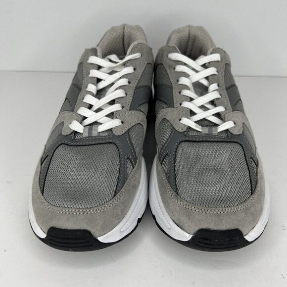 H&M Beige/Taupe Mesh & Suede Womens Size 10 Lace-Up Walking/Athletic Sneakers - Picture 3 of 9